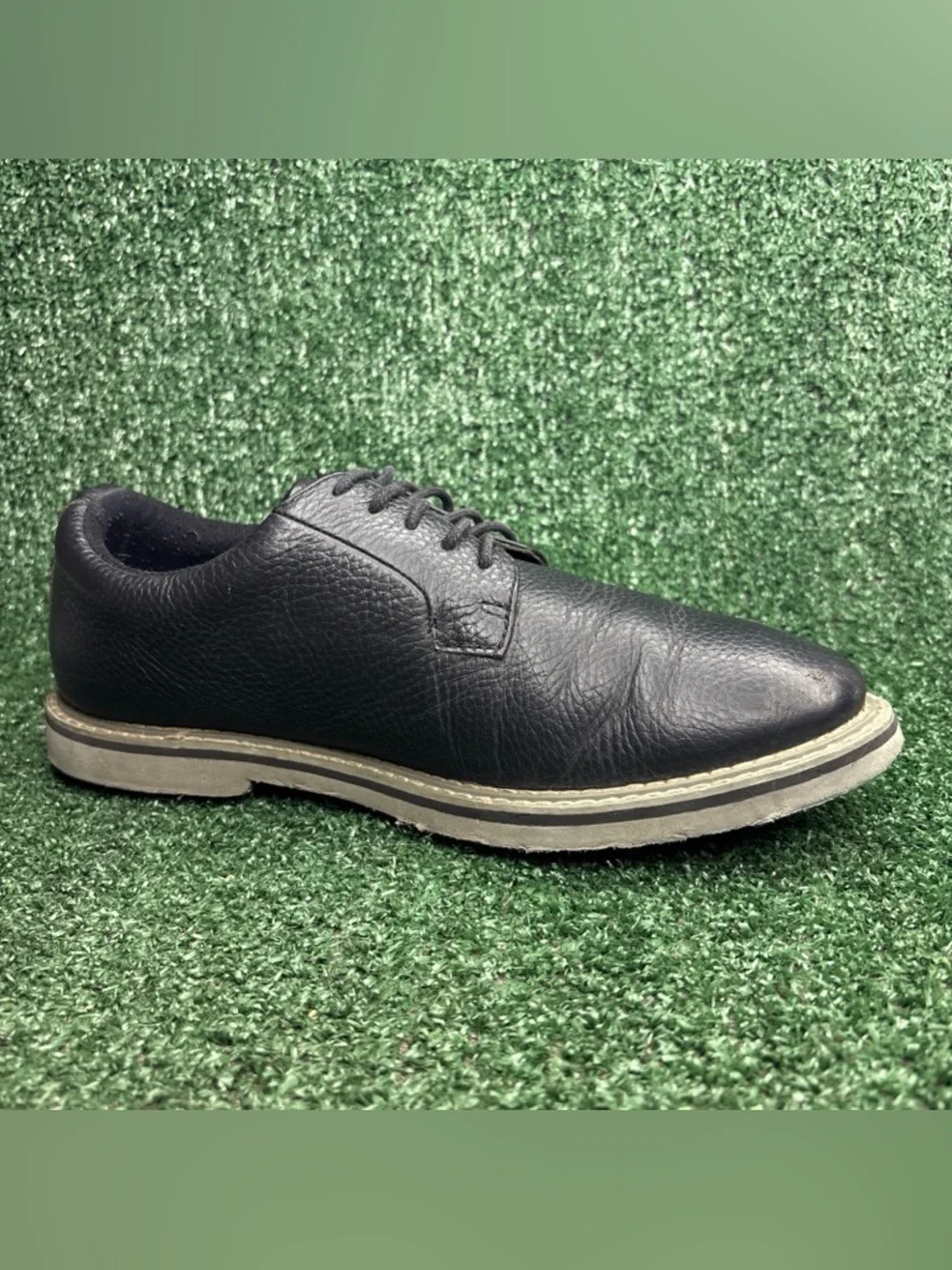 G/Fore G4‎ Gallivanter Golf Shoes Men's 8.5 Onyx Black Leather Lace Up
